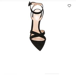 Gianvito Rossi Alixia black suede heels sandals 36